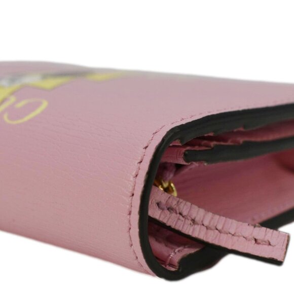 Gucci Bananya Print Leather Card Case Holder Pink 701009 - Picture 7 of 11